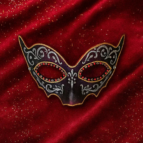 コウモリペーパーマッシュアイマスク ハロウィン仮面 DIYクラフトキット