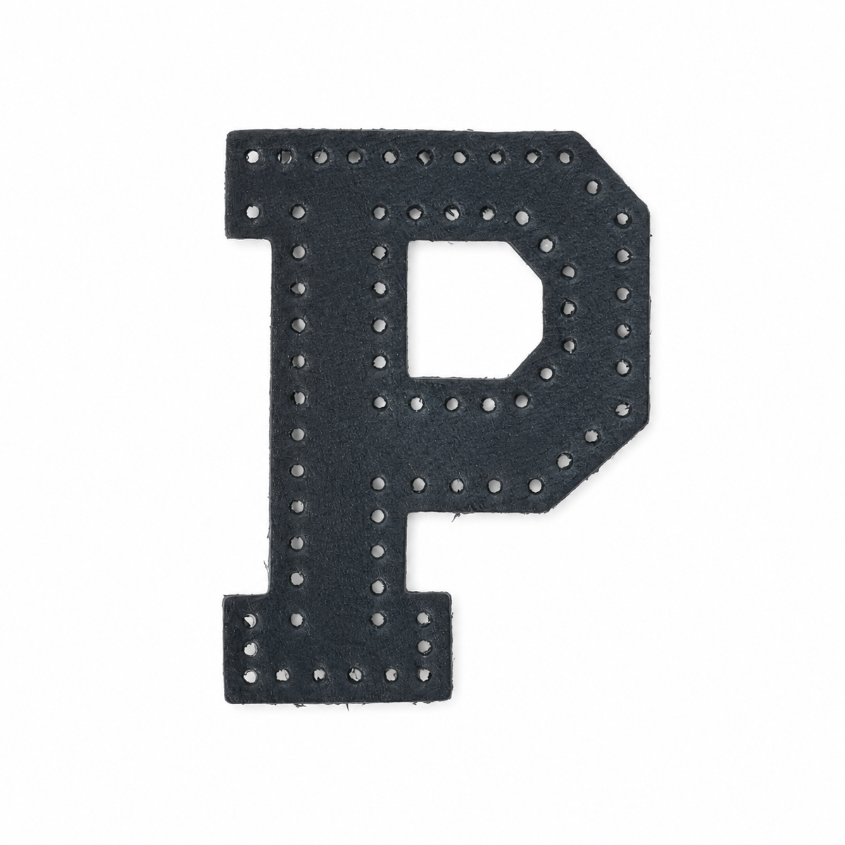 P 本革ペットネームタグ用 レザーイニシャルパーツ
