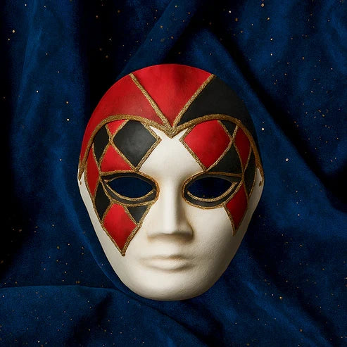 男性像ペーパーマッシュマスク アート仮面 DIYクラフトキット インテリア素材