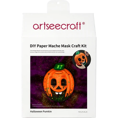 カボチャペーパーマッシュマスク ハロウィンDIY仮面キット