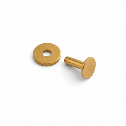 ワッシャーリベット 9mm｜銅・真鍮・アルミ レザークラフト金具