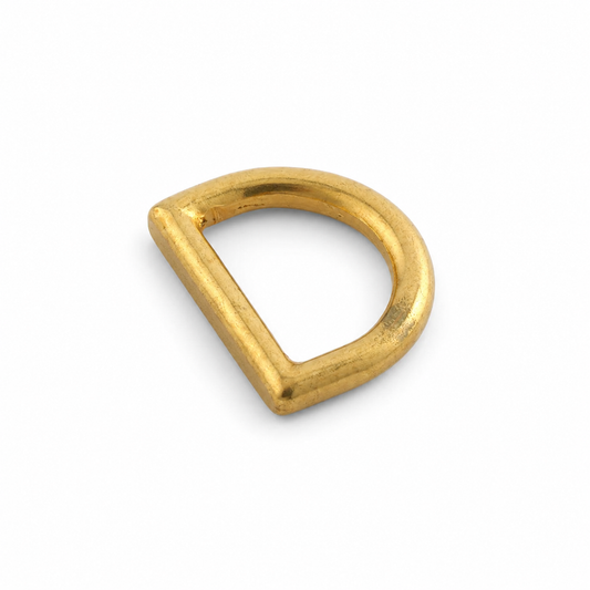Dカン 19mm 無垢真鍮 レザークラフト金具 バッグ用接続パーツ