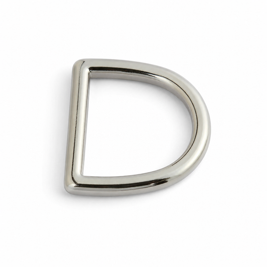 Dカン 32mm ニッケルメッキ レザークラフト金具 バッグ用パーツ