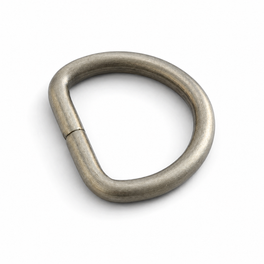 Dカン 38mm 3色展開 レザークラフト金具 バッグ用接続パーツ 6個パック