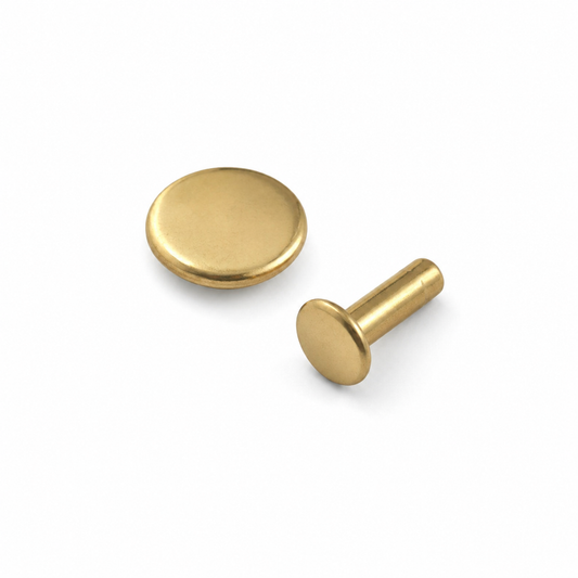 リベット＆ポストセット 9mm｜レザークラフト金具 革用カシメパーツ