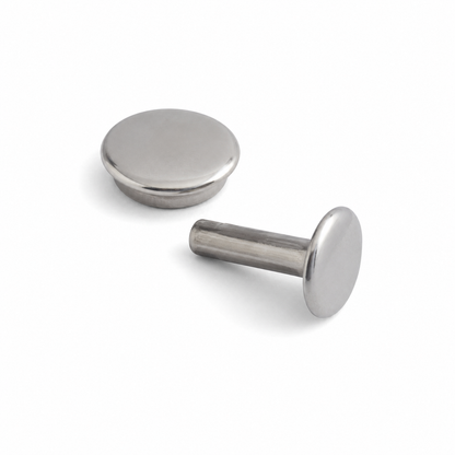 リベット＆ポストセット 11mm 3色展開 レザークラフトカシメ金具 100個パック