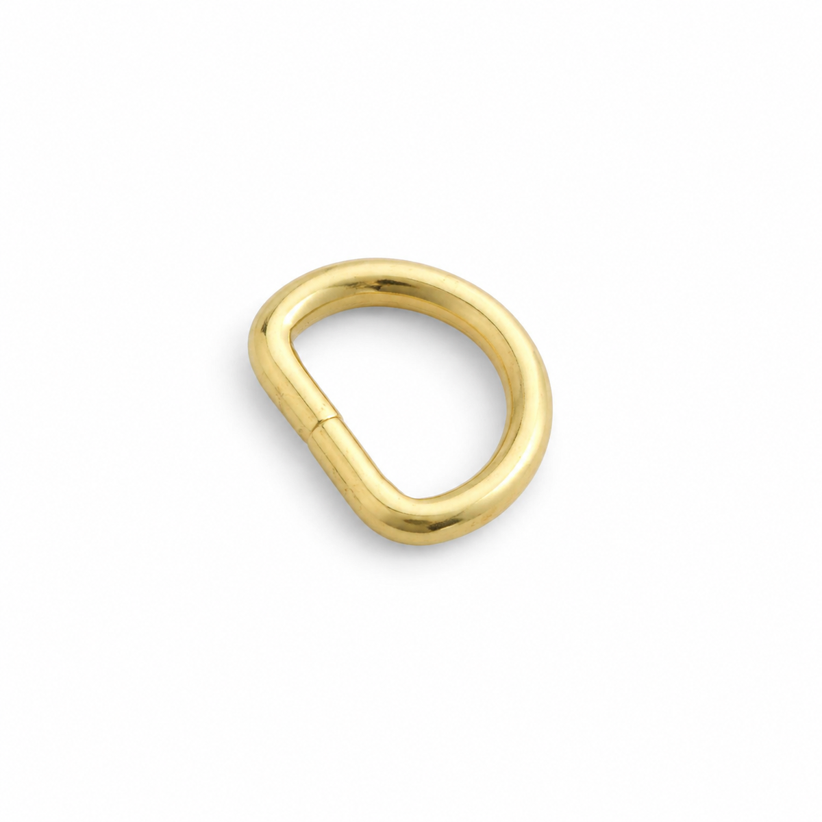 Dカン 19mm ニッケル 真鍮プレート レザークラフト金具