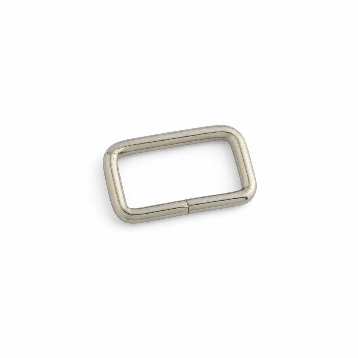 ストラップキーパーループ 19mm ニッケルメッキ レザークラフトバッグ金具 10個パック