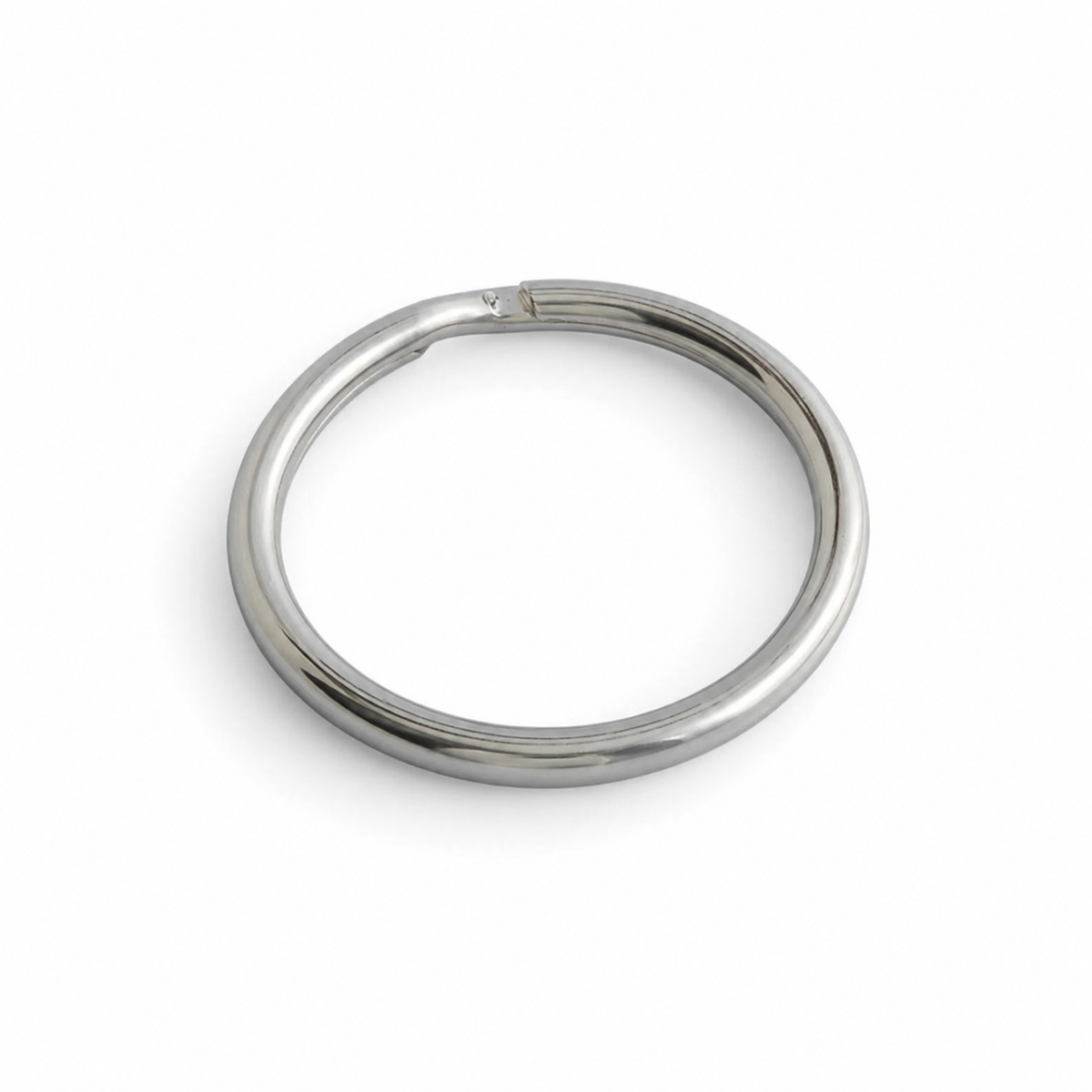 キーリング 25mm ニッケルメッキ 10個セット キーホルダー金具