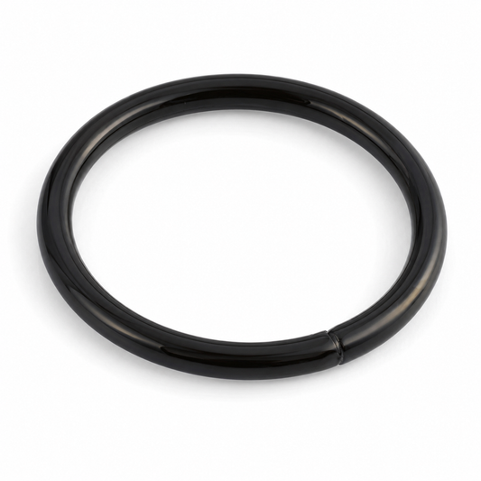 丸カン 63mm グロスブラック 大型リング金具 レザークラフト