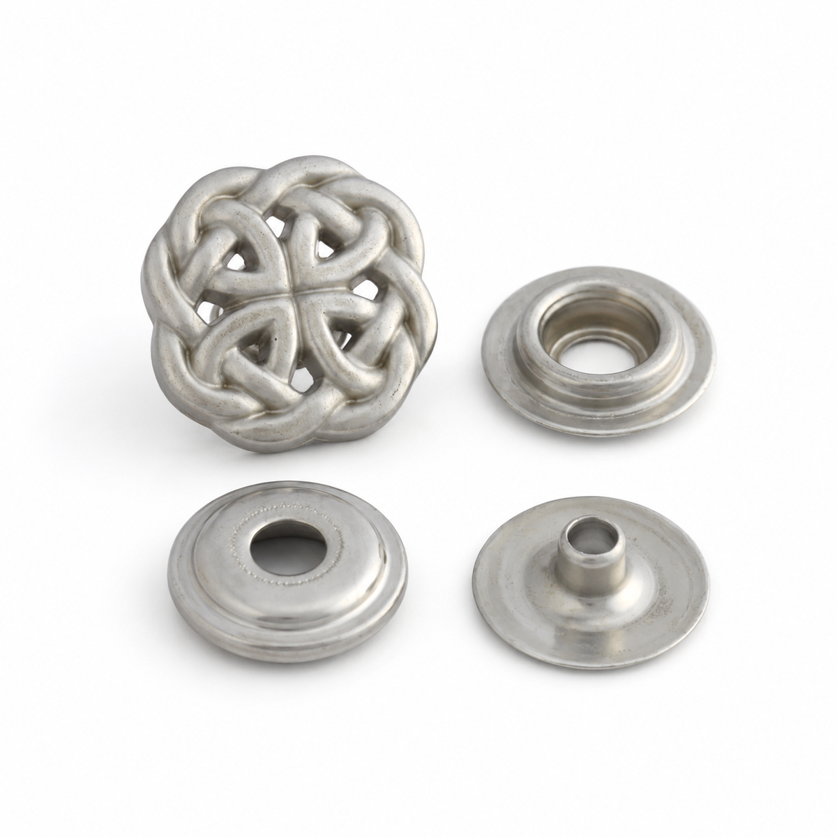 デザインホック ライン24（15mm）スナップ｜レザークラフト装飾ホック