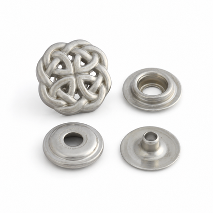 デザインホック ライン24（15mm）スナップ｜レザークラフト装飾ホック