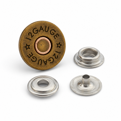 デザインホック ライン24（15mm）スナップ｜レザークラフト装飾ホック