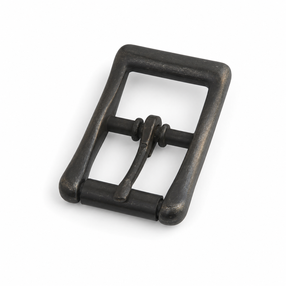センターバー ローラーバックル 19mm｜ベルト・レザークラフト金具