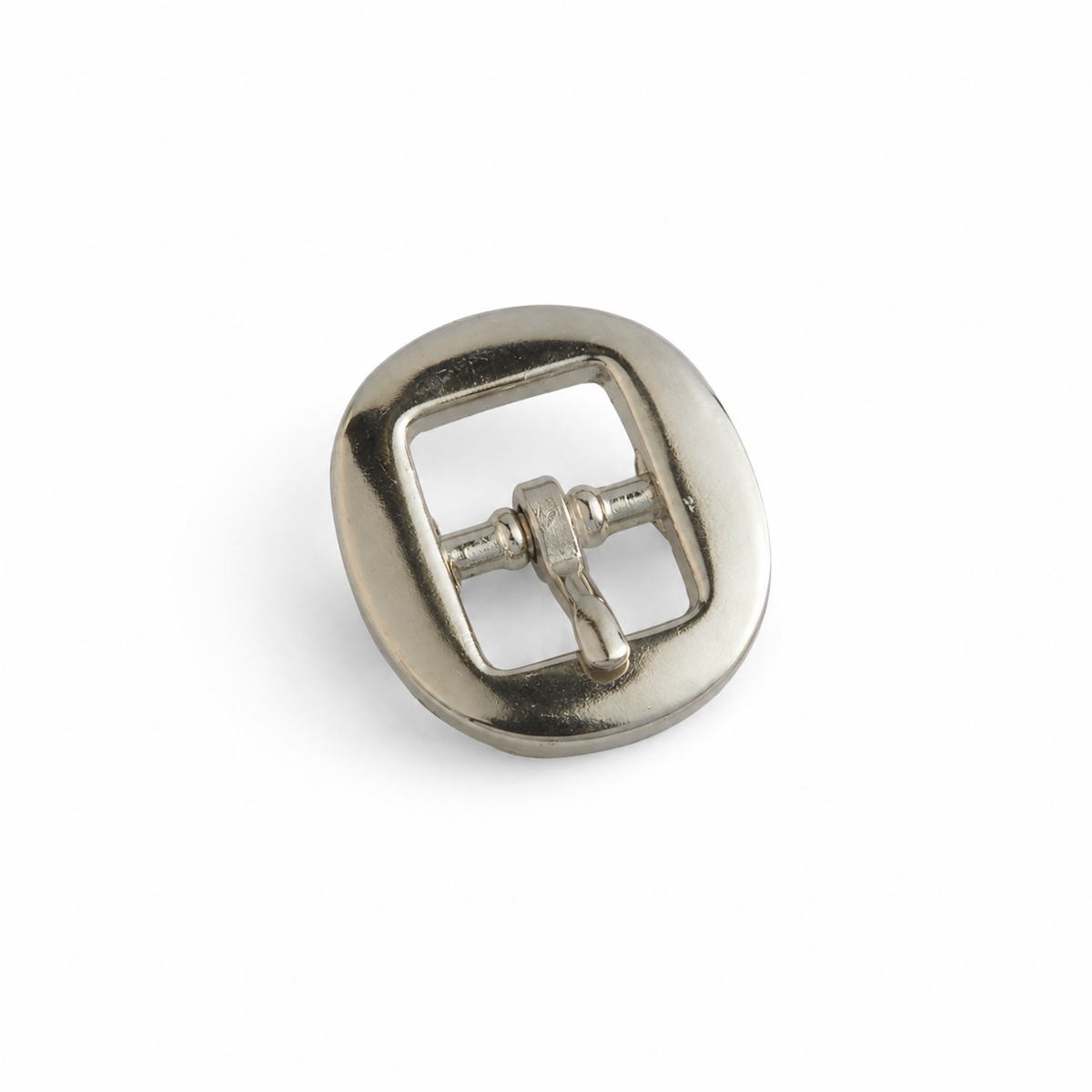 カートバックル 13mm ニッケルメッキ レザークラフト金具