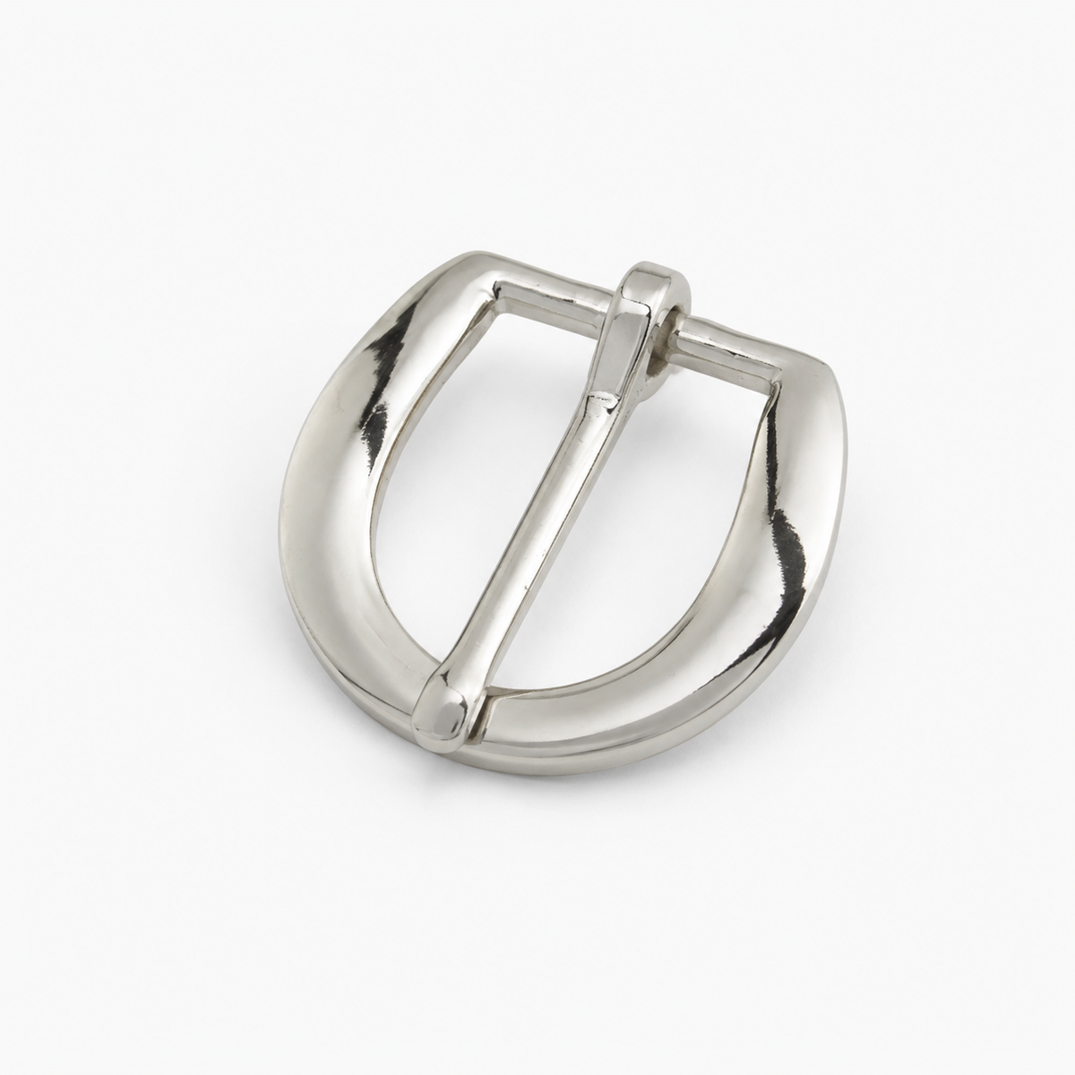 ヒールバーバックル 19mm ニッケルメッキ ベルト バッグ レザークラフト金具