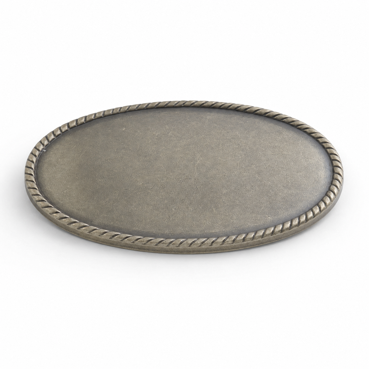 オーバルバックルブランク 44mm ステンレス カスタムバックル レザークラフト金具