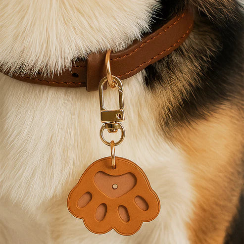 足あと型本革マナーポーチDIYキット 犬用ハンドメイド革小物