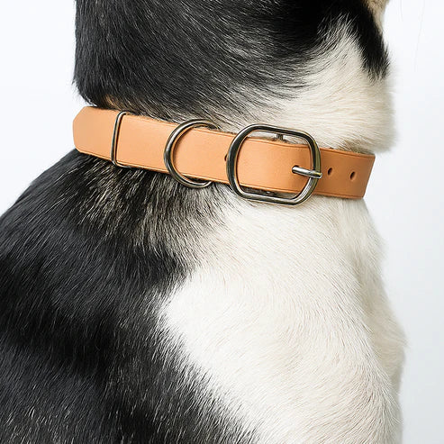 犬用レザー首輪DIYキット 日型バックル 本革ハンドメイド素材 Sサイズ