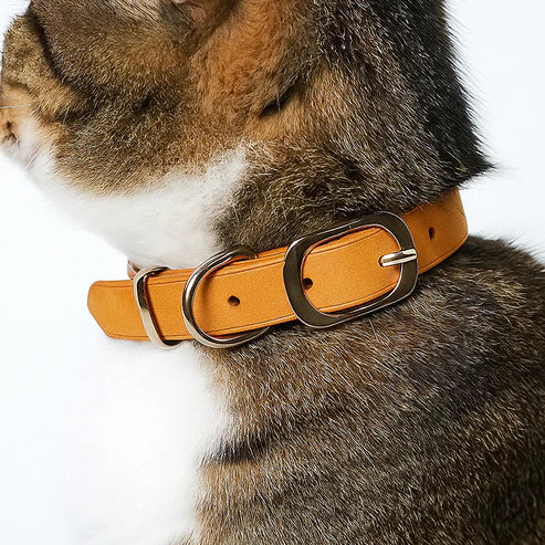 本革猫用首輪DIYキット 日型バックル ハンドメイドレザークラフト素材