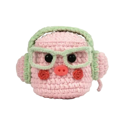 豚あみぐるみキット 毛糸編み物DIY 動物モチーフハンドメイド素材