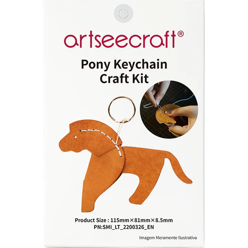 馬モチーフ本革チャームDIYキット レザーバッグアクセサリー素材