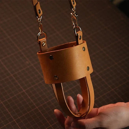 本革水筒カバーDIYキット レザーボトルホルダー ハンドメイド素材