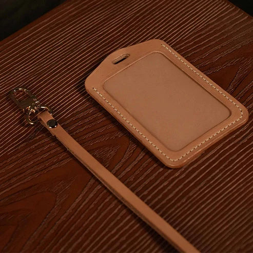 縦型本革社員証カバーDIYキット IDカードケース レザークラフト素材