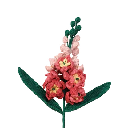 デルフィニウム毛糸花DIYキット 編み物フラワー ハンドメイド素材