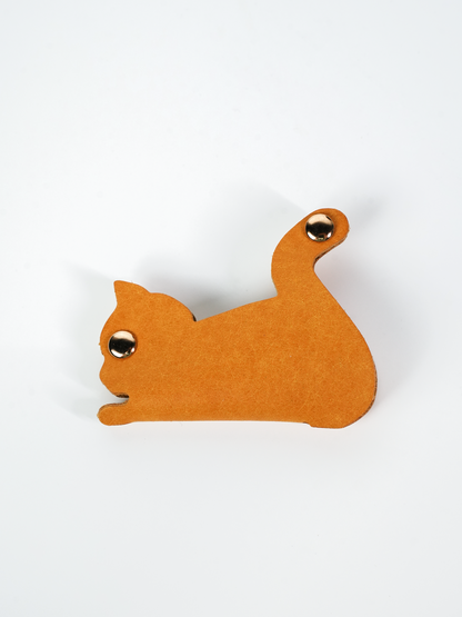 猫型本革飾りチャームDIYキット