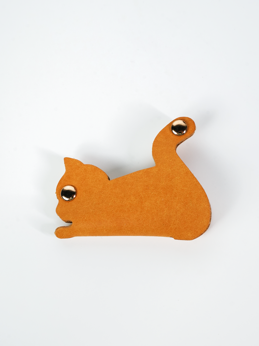猫型本革飾りチャームDIYキット