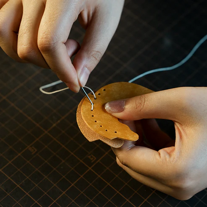 馬モチーフ本革チャームDIYキット レザーバッグアクセサリー素材