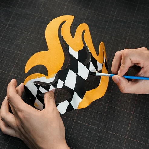 鳳凰ペーパーマッシュアイマスク 和風ファンタジー仮面 DIYクラフトキット