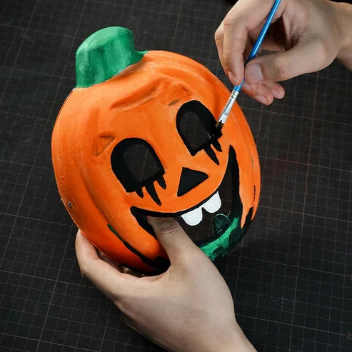 カボチャペーパーマッシュマスク ハロウィン仮面 DIYクラフトキット