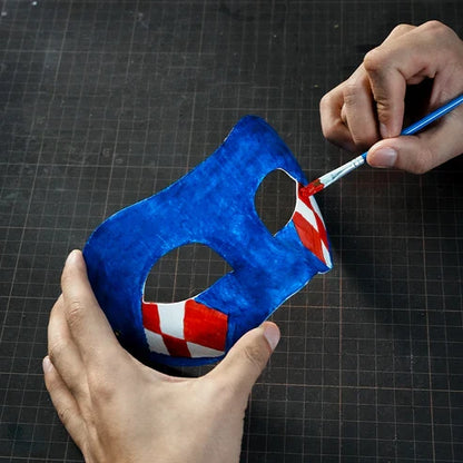 ゾロ風ペーパーマッシュアイマスク コスプレ仮面 DIYクラフトキット