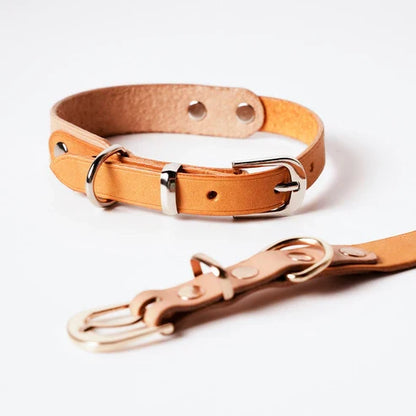 ヴィンテージレザー犬用首輪DIYキット 本革つなぎデザイン ハンドメイド素材