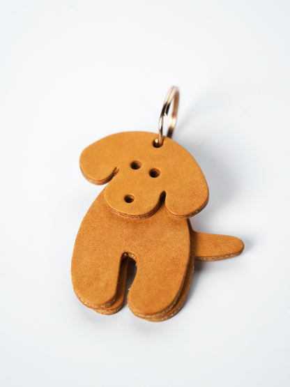 子犬モチーフ本革チャームDIYキット