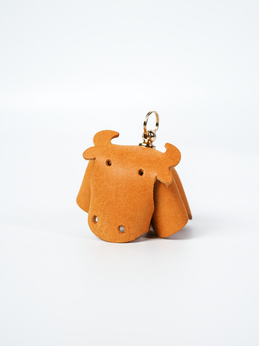 牛モチーフ本革レザーチャームDIYキット