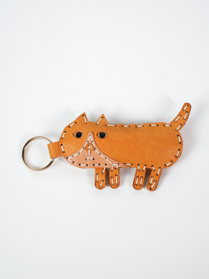 ソーセージ猫本革レザーチャームDIYキット