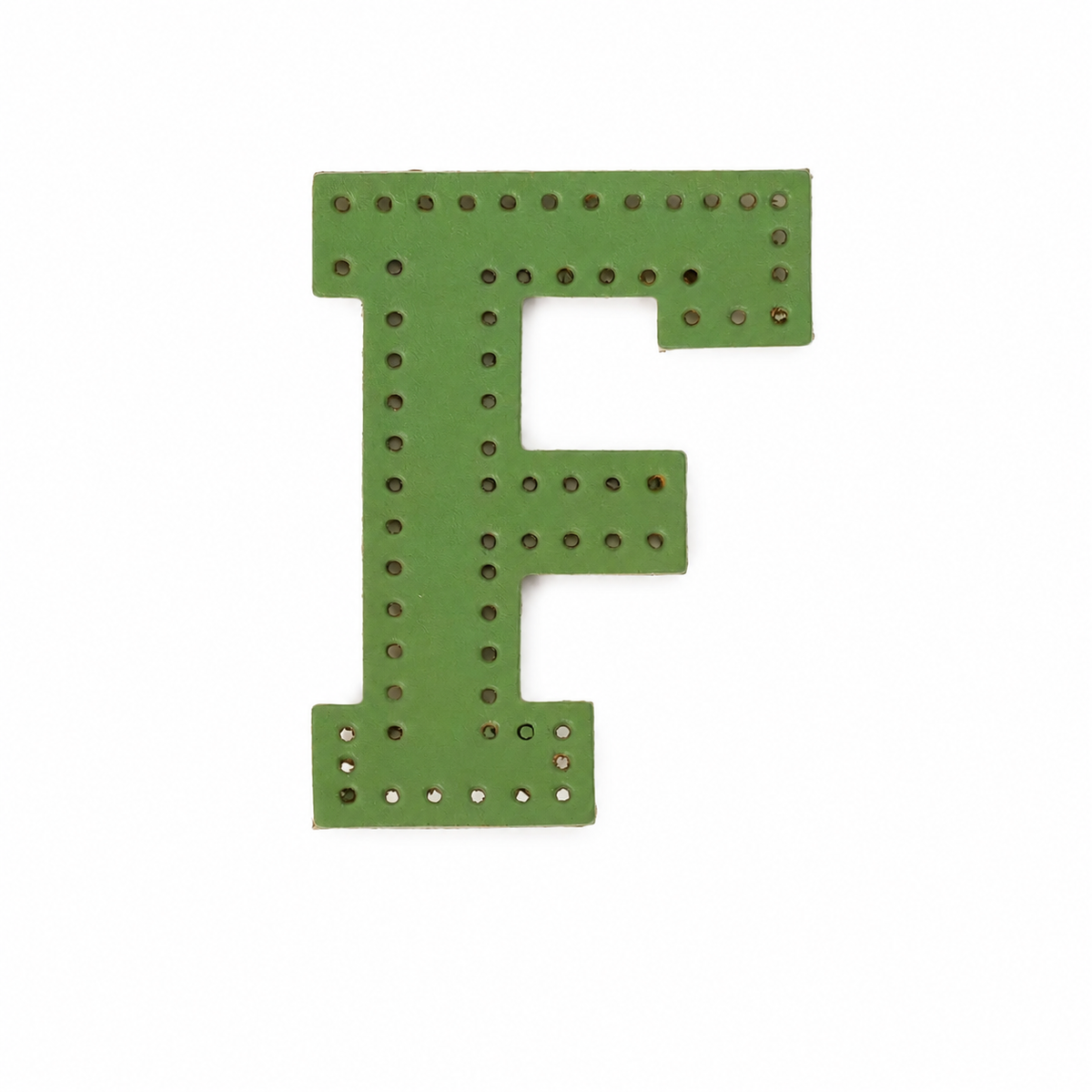F 本革イニシャルパーツ ペットネームタグ素材