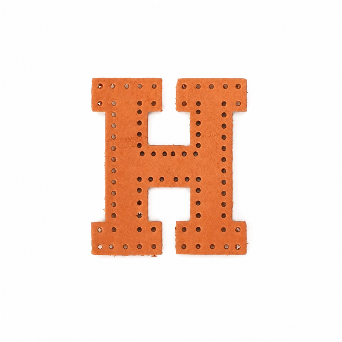 H 本革レザーチャーム イニシャルギフト素材