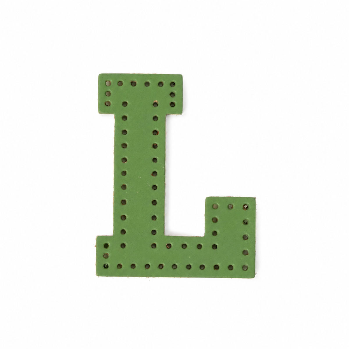 L 本革文字パーツ レザークラフト素材