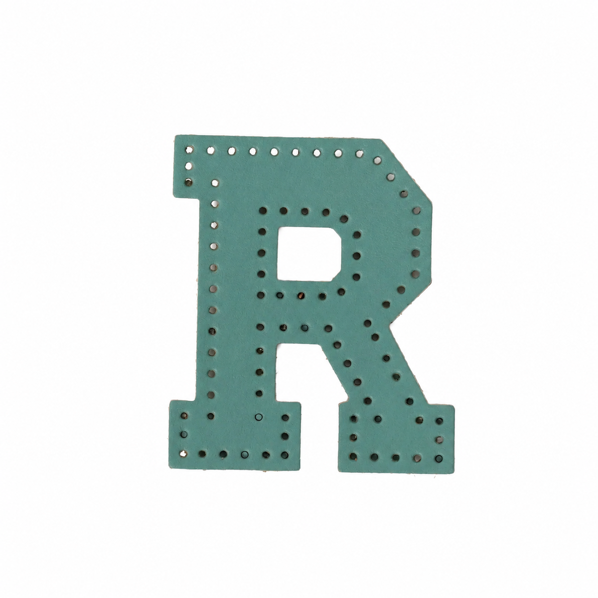 R 本革イニシャルパーツ レザークラフト素材
