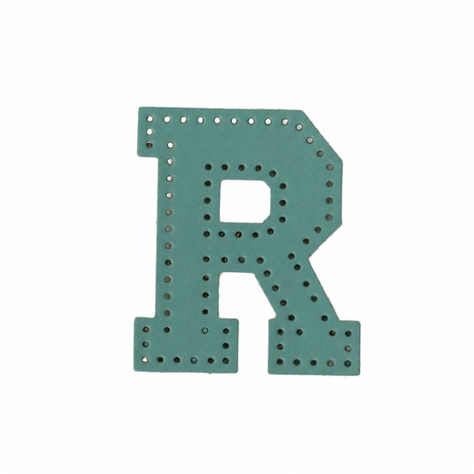 R 本革イニシャルパーツ レザークラフト素材