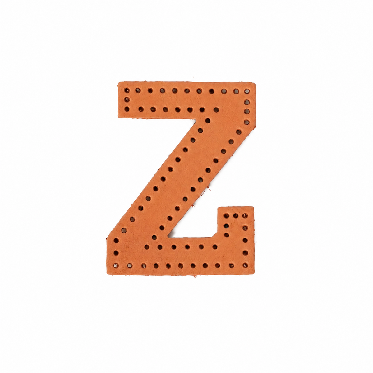 Z 本革レザー文字パーツ レザークラフト素材