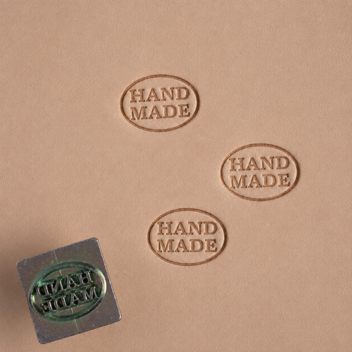ハンドメイド ミニ2D刻印 11.1×15.9mm レザークラフト 革刻印 HANDMADE スタンプ