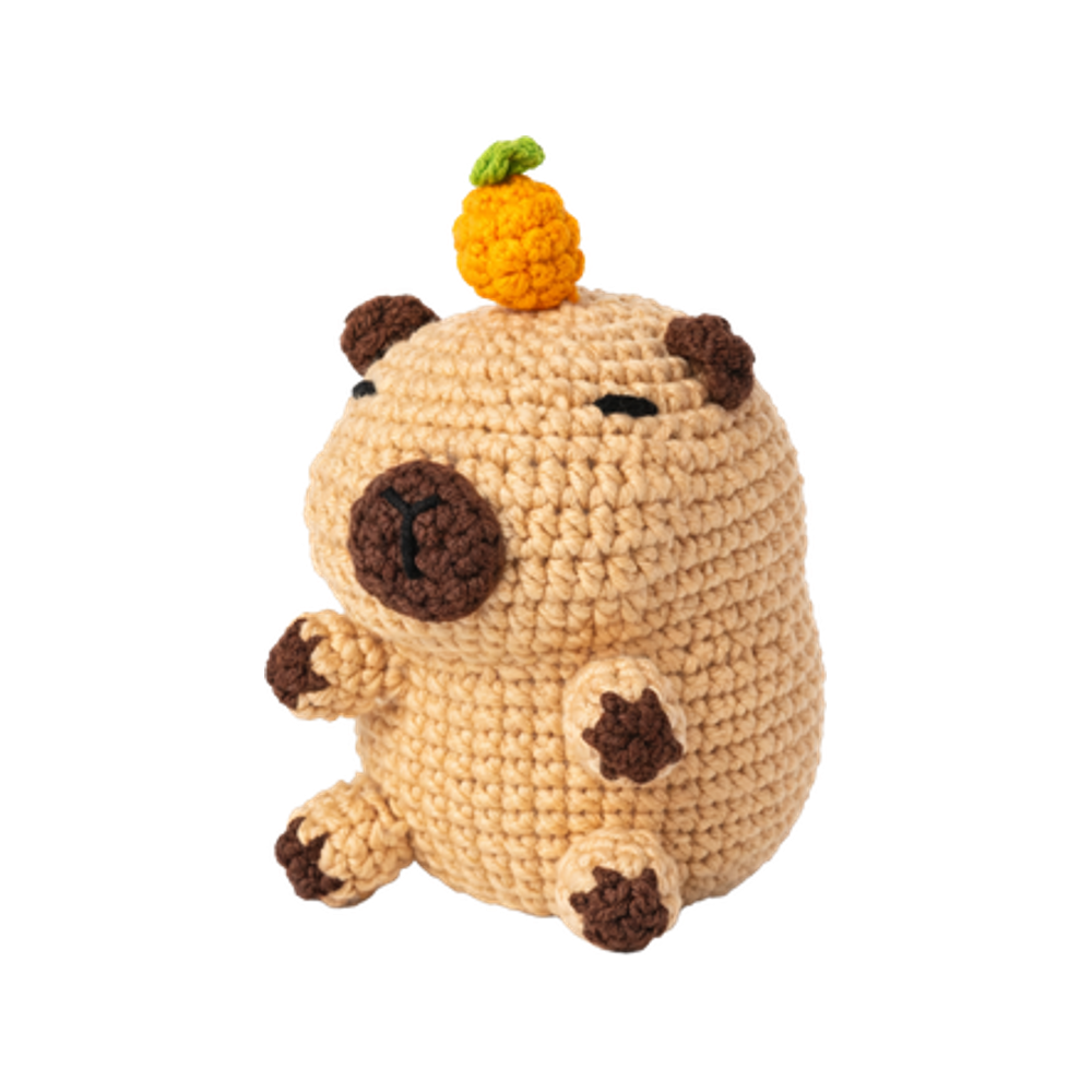 カピバラ 本革レザーチャーム 動物DIY素材