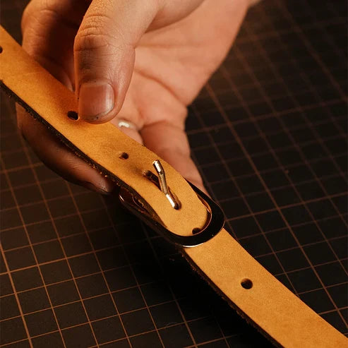 本革猫用首輪DIYキット 日型バックル ハンドメイドレザークラフト素材