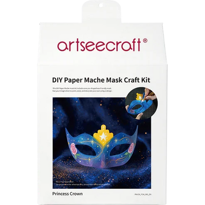ミニクラウンペーパーマッシュアイマスク 王冠DIY仮面キット