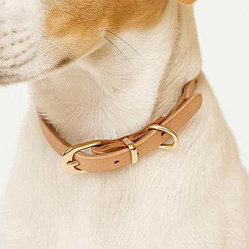 ヴィンテージレザー犬用首輪DIYキット 本革つなぎデザイン ハンドメイド素材
